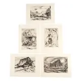 Ben, Lei Makers; Pali Road; Forest Opening; Kanehoe Landscape; Tantalus Victory Garden (5 works)