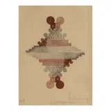 Claes Oldenburg, Geometric Mouse Pyramid as an Image of the Electoral System, Doubled (Axsom/Platzker 156), 1976, Lithograph in colors on wove paper