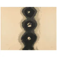 Otto Piene, Gegenbild und Schatten (Edition Rottloff 15), 1964, Screenprint in colors on thin board