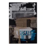 Robert Rauschenberg, Fence, from Illegal Tender L.A. (Gemini 1532), 1992, Lithograph in colors on black Arches cover paper