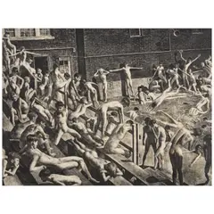 Robert Riggs, Pool (Bassham 33), c. 1933, Lithograph on Rives BFK paper