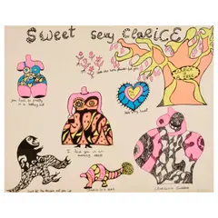 Sweet Sexy Clarice by Niki de Saint Phalle, 1968, Screenprint in colors on wove paper, sold Jan 2026