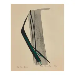 For the Green, by Toko Shinoda, Lithograph in colors on wove paper, sold Jan 2026
