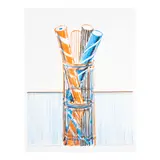 Wayne Thiebaud, Glassed Candy, from Presidential Portfolio, 1980, Lithograph in colors on Rives BFK paper