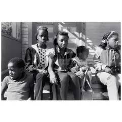 Dawoud Bey, Five Children, Syracuse, New York, 1985, Gelatin silver print