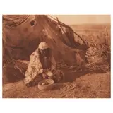 Edward S. Curtis, Achomawi Basket-Maker