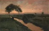 Otto Modersohn, Abend am Moorkanal