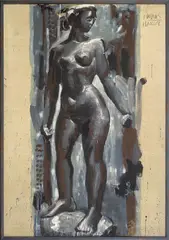 Maillol by Markus Lüpertz, 1976, Leimfarbe auf Leinwand, sold Nov 2011