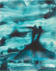 Bernard Frize, Dragon, 1992, Dispersionsfarbe, Tusche und Kunstharz auf Leinwand