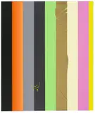 Ohne Titel by Anselm Reyle, 2006, Lackfarbe, farbiger Acrylglasspiegel, Acrylfarbe und Goldfolie auf Leinwand, sold Jun 2010