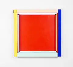 Sittin’ in the Evening Sun II by Imi Knoebel, 1993, Acryl auf Aluminium und Holz, sold Jun 2025