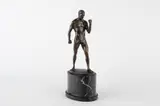 Otto Placzek, Boxer, 1930s, bronze, marble
