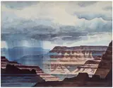 Emil Bisttram, Rain Over Grand Canyon