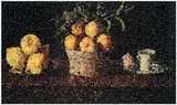Vik Muniz, Still Life with Lemons, Oranges, and a Rose, After Francisco de Zurbaran, 2004, Chromogenic print