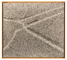 Ed Ruscha, Crescent Heights Becomes Laurel Canyon, 2000, Acrylic on raw linen
