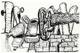 Philip Guston, Remains (from Eight Lithographs to Benefit the Foundation for Contemporary Performance Arts), 1981, 1-color lithograph on Koller Transfer paper