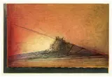 Nathan Oliveira, Yucatan Sequence I-5, 1982, Monotype on paper