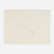 Fred Sandback, Untitled, 1980, crayon and graphite on paper