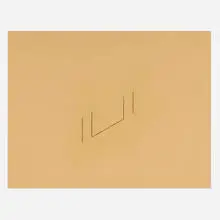 Fred Sandback, Untitled, 1977, pastel on paper