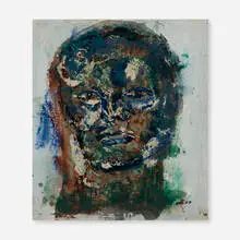 Leon Golub, Untitled, oil on canvas laid to board