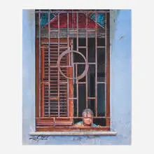 Rance Jones, Arte Deco, 2021, watercolor on paper