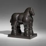 Fernando Botero, Trojan Horse, 1992, bronze