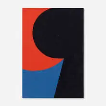 Leon Polk Smith, Black, Red and Blue, 1960, oil on panel