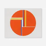 Ilya Bolotowsky, Untitled (Orange Tondo), 1973, oil on wood