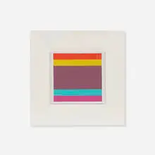 Camille Graeser, Synthese Zwischen den Polen, 1969, acrylic on panel