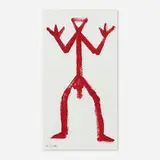 A. R. Penck, O.T. (für Brigitte), 1996, acrylic on panel