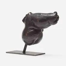 Walther PPK (from the Weapons series) by Erwin Wurm, 2019, patinated bronze and steel, sold Sep 2023