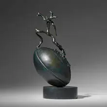 Barry Flanagan, Rugby Sculpture, 2007, cast bronze