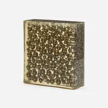 Arman, Hyatt Quiet, c. 1964, stainless steel ball bearings, polyester resin