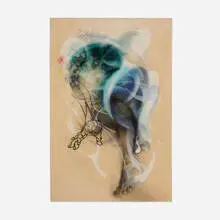 Jongwang Lee, Untitled, acrylic, oil, resin and sumi ink on canvas over wood panel