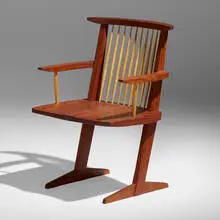 Armchair by New Hope Modern, maple, bubinga, walnut, sold Jul 2023