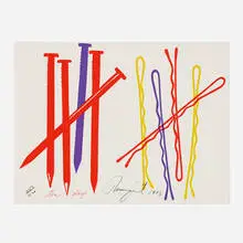 Ten Days (from the New York Collection for Stockholm portfolio) by James Rosenquist, 1973, screenprint in colors, sold Jul 2023