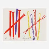 James Rosenquist, Ten Days (from the New York Collection for Stockholm portfolio), 1973, screenprint in colors