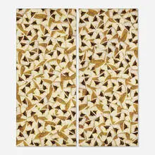 Alejandra Padilla, Poliscopia No. 28 (diptych), 1999, collage on canvas