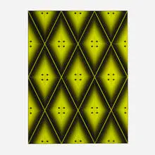 Brian Zink, Composition in Green and Black, 2000, vinyl decals on Plexiglas
