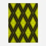 Brian Zink, Composition in Green and Black, 2000, vinyl decals on Plexiglas