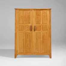 Hank Gilpin, Wardrobe, c. 1990, figured white oak, wenge