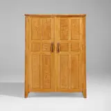 Hank Gilpin, Wardrobe, c. 1990, figured white oak, wenge