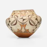 Acoma Pueblo, Olla with geometric design, slip-decorated earthenware