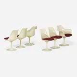 Eero Saarinen, Tulip chairs models 150 and 151, set of six