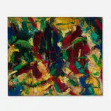 William Buchanan, Abstract Composition, oil on canvas board