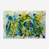 Joseph Meierhans, Dancing Circles, acrylic on board