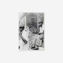 Charles Searles, Sitting Outside, gelatin silver print