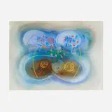 Souleymane Keita, Composition, 1982, pastel and metallic luster on paper