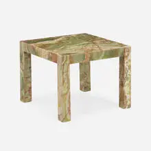 Leon Rosen, Occasional table, c. 1975, green onyx