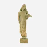 Gwen Lux for Pewabic Pottery, Young Girl with Dog sculpture